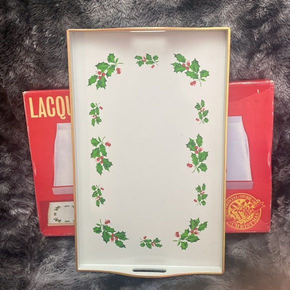 Vintage Lacquerware Tray - Red and White with cute coupon book - Picture 7 of 16